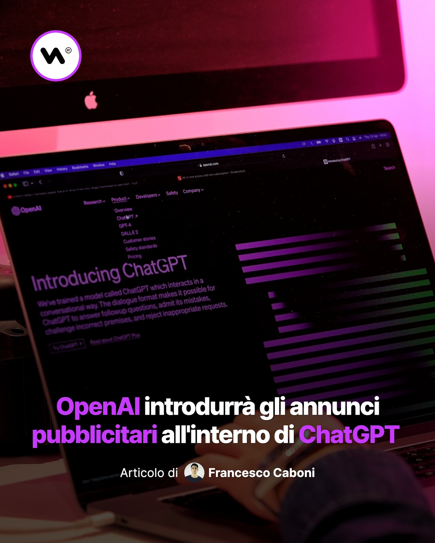 Introdurrà gli annunci pubblicitari all'interno di ChatGPT